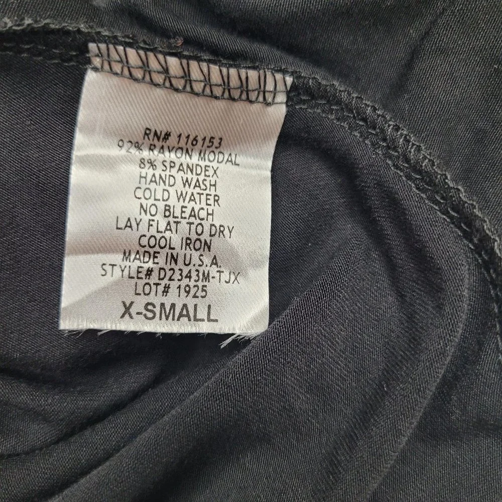 Thyme & Honey Women's Shift Dress Black XS Crew Neck 3/4 Sleeve Wednesday Gothic - Picture 10 of 10